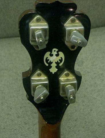 1970s Ventura 5-String Resonator Banjo - Headstock Back