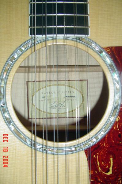 1990 Taylor 655 Label