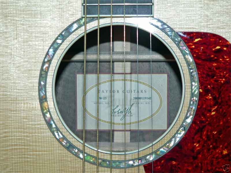 2000 Taylor W15 Label
