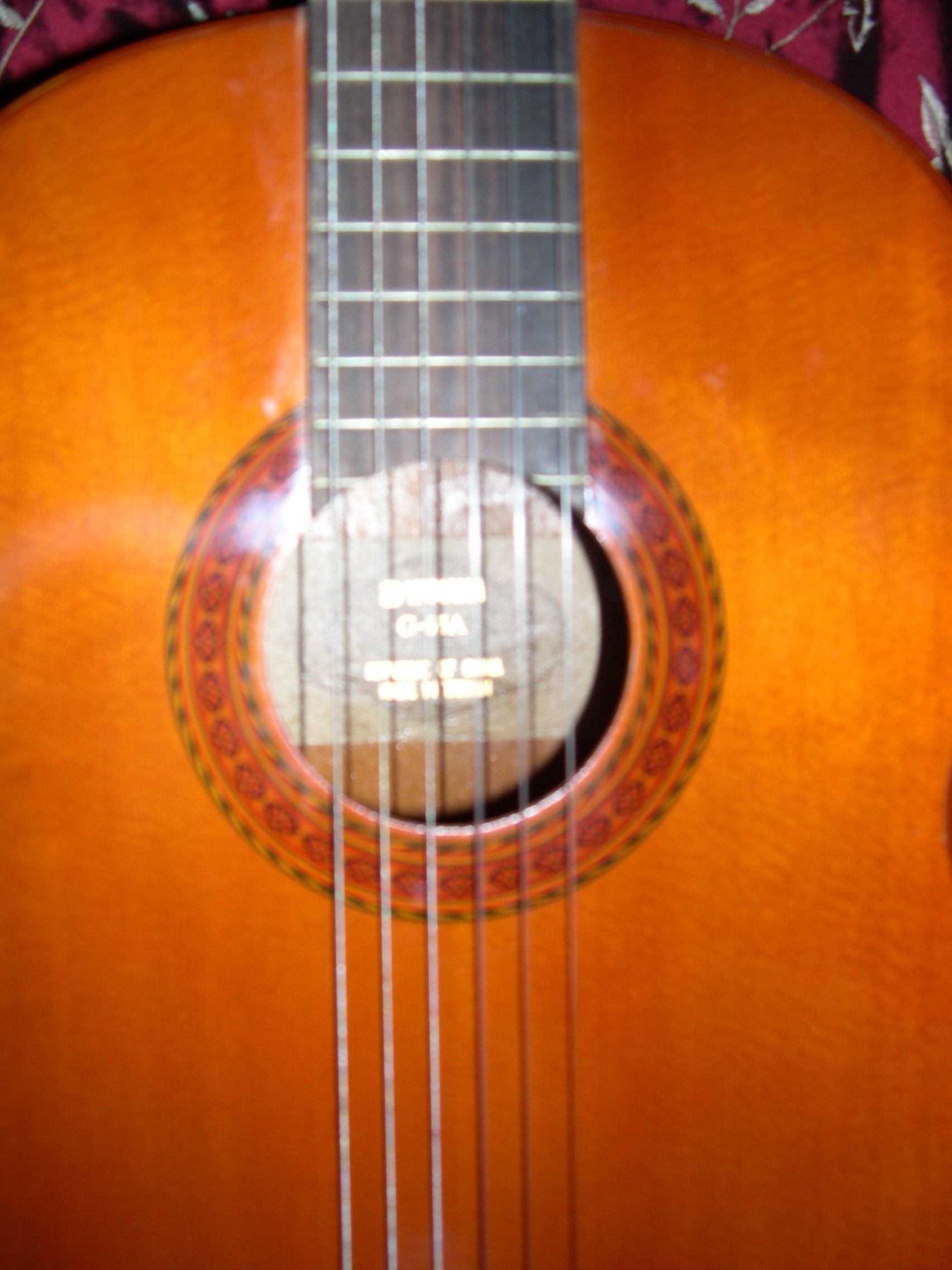 1976 Yamaha G-65A Classical Guitar - Side View